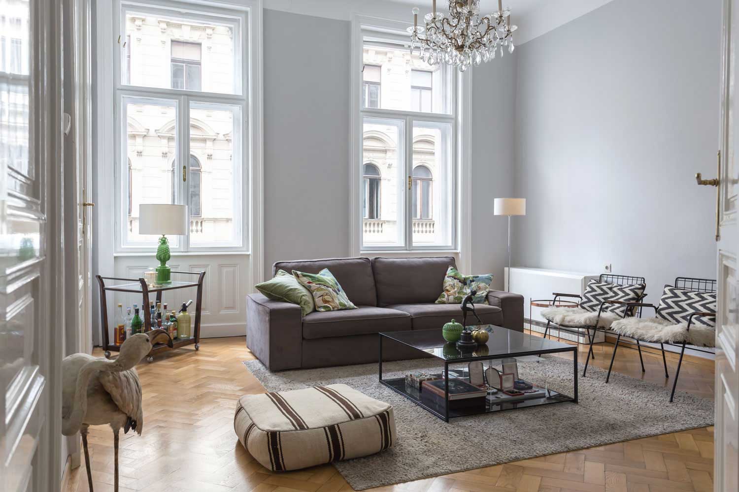 Apartment Mariahilf Wohnzimmer Titelbild